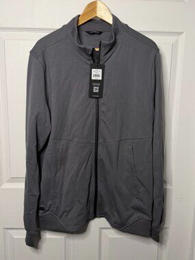 NWT Cuts Clothing Concorde Jacket Mens XL Full Zip Gray Bomber Track